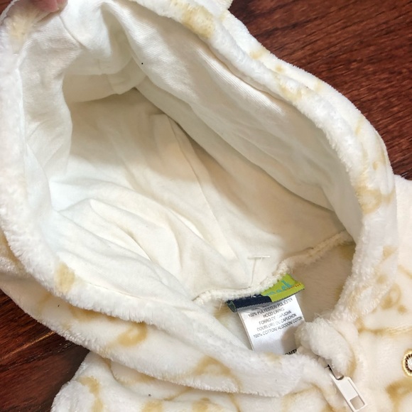 Mick Mack fleece hooded onesie with fold over mittens - Picture 6 of 12